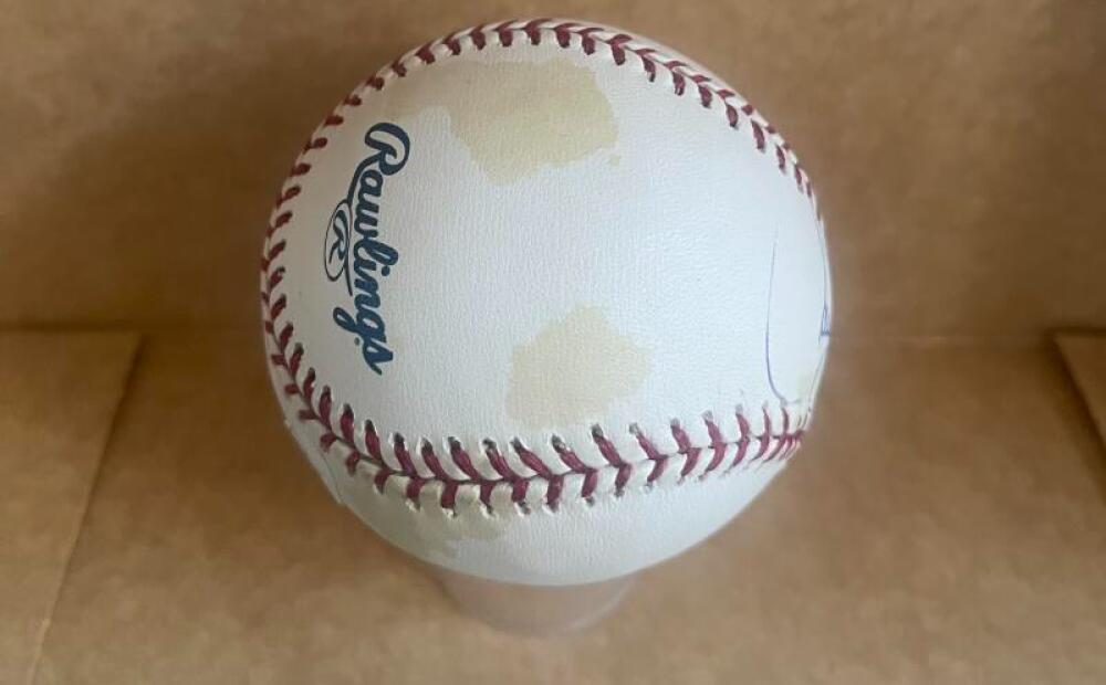 LARRY WALKER EXPOS/ROCKIES SIGNED VINTAGE M.L. BASEBALL JSA AUTH