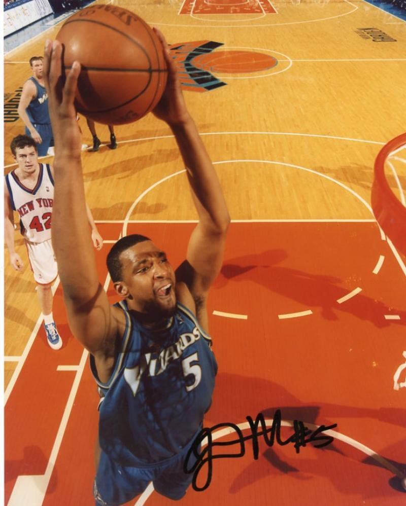 DOMINIC MCGUIRE WASHINGTON WIZARDS SIGNED AUTOGRAPHED ACTION 8X10 PHOTO W/ COA  