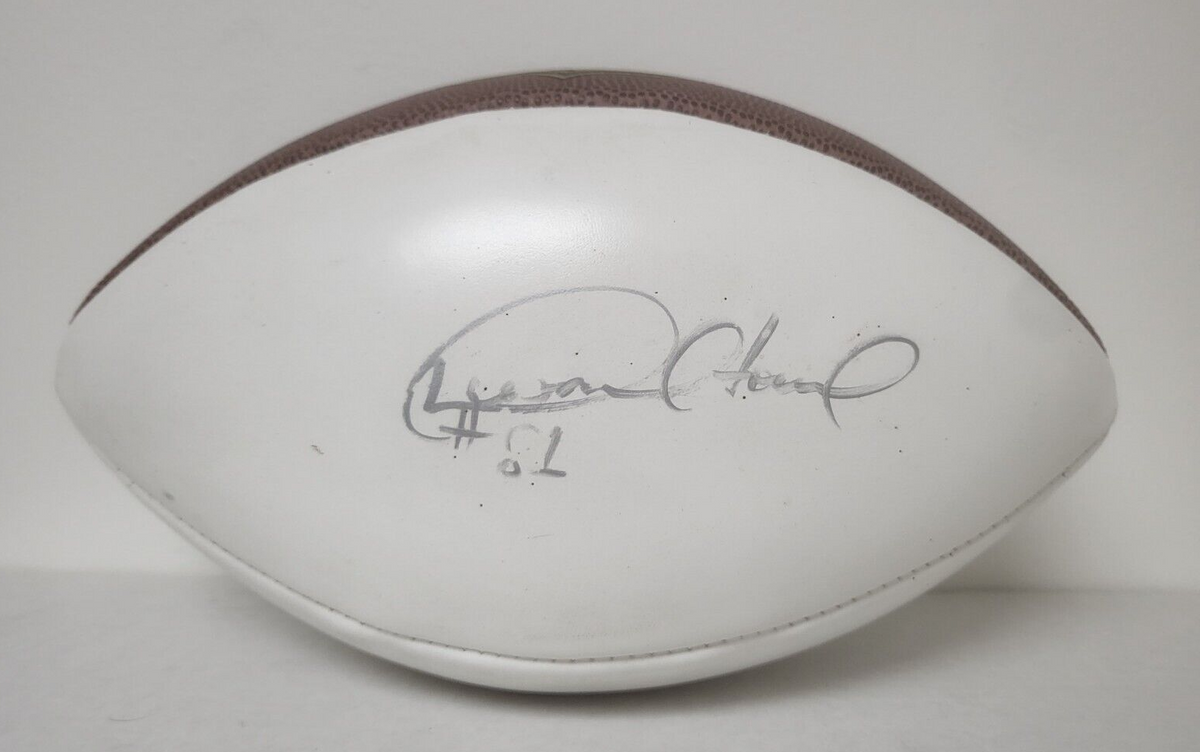 DESMOND HOWARD MICHIGAN SIGNED AUTOGRAPHED WHITE PANEL FOOTBALL W/COA