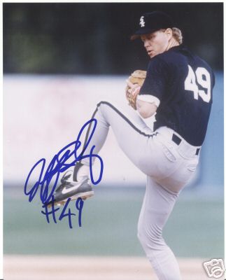 JEFF SWARTZ CHICAGO WHITE SOX SIGNED 8X10 PHOTO W/COA
