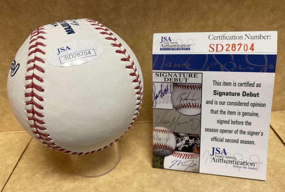 VICTOR ROBLES WASHINGTON NATIONALS SIGNED AUTO M.L. BASEBALL JSA SD28704