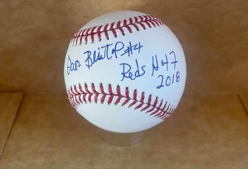 DAVE BRISTOL #4 REDS HOF 2018 SIGNED AUTO M.L. BASEBALL BECKETT AUTHENTICATED