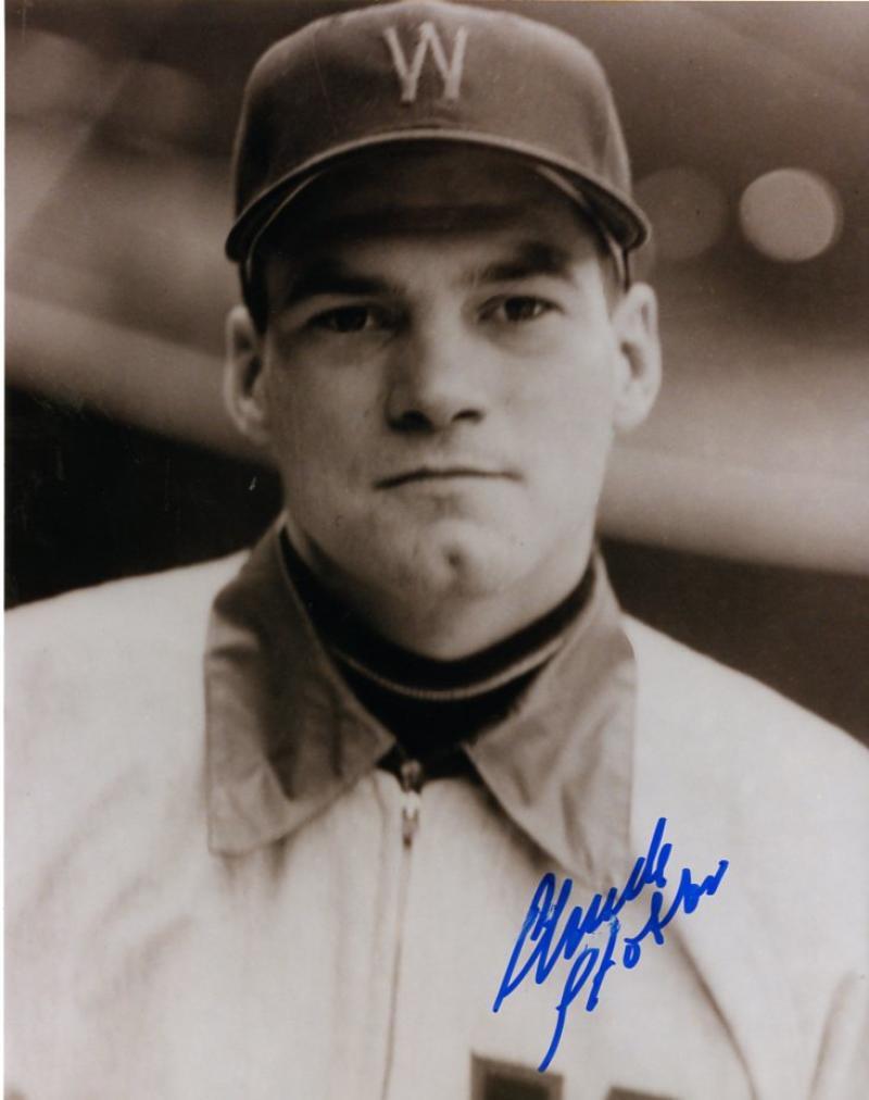 CHUCK STOBBS WASHINGTON SENATORS SIGNED 8X10 PHOTO W/COA