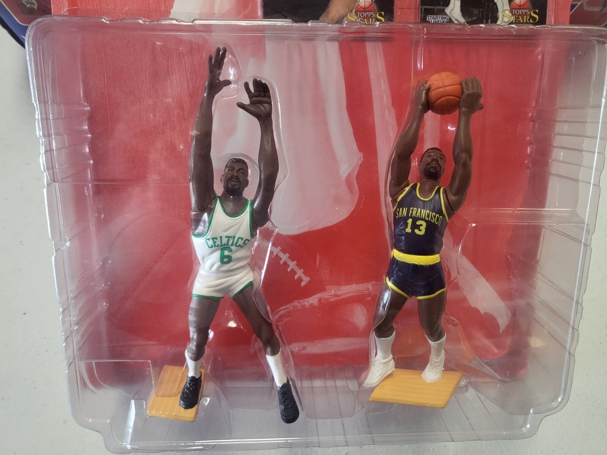 1997 STARTING LINEUP CLASSIC DOUBLES BILL RUSSELL VS WILT CHAMBERLAIN FIGURE SET