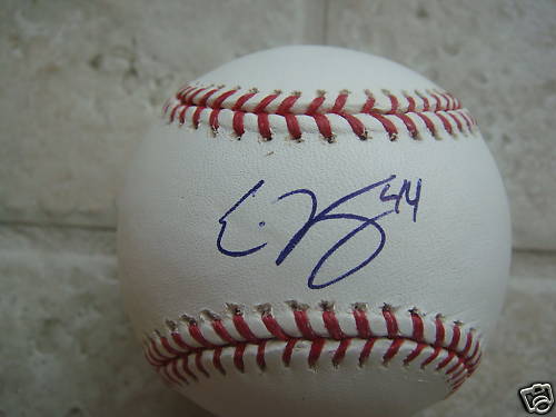 EDDIE KUNZ NEW YORK METS SIGNED OFFICIAL ML BALL W/COA