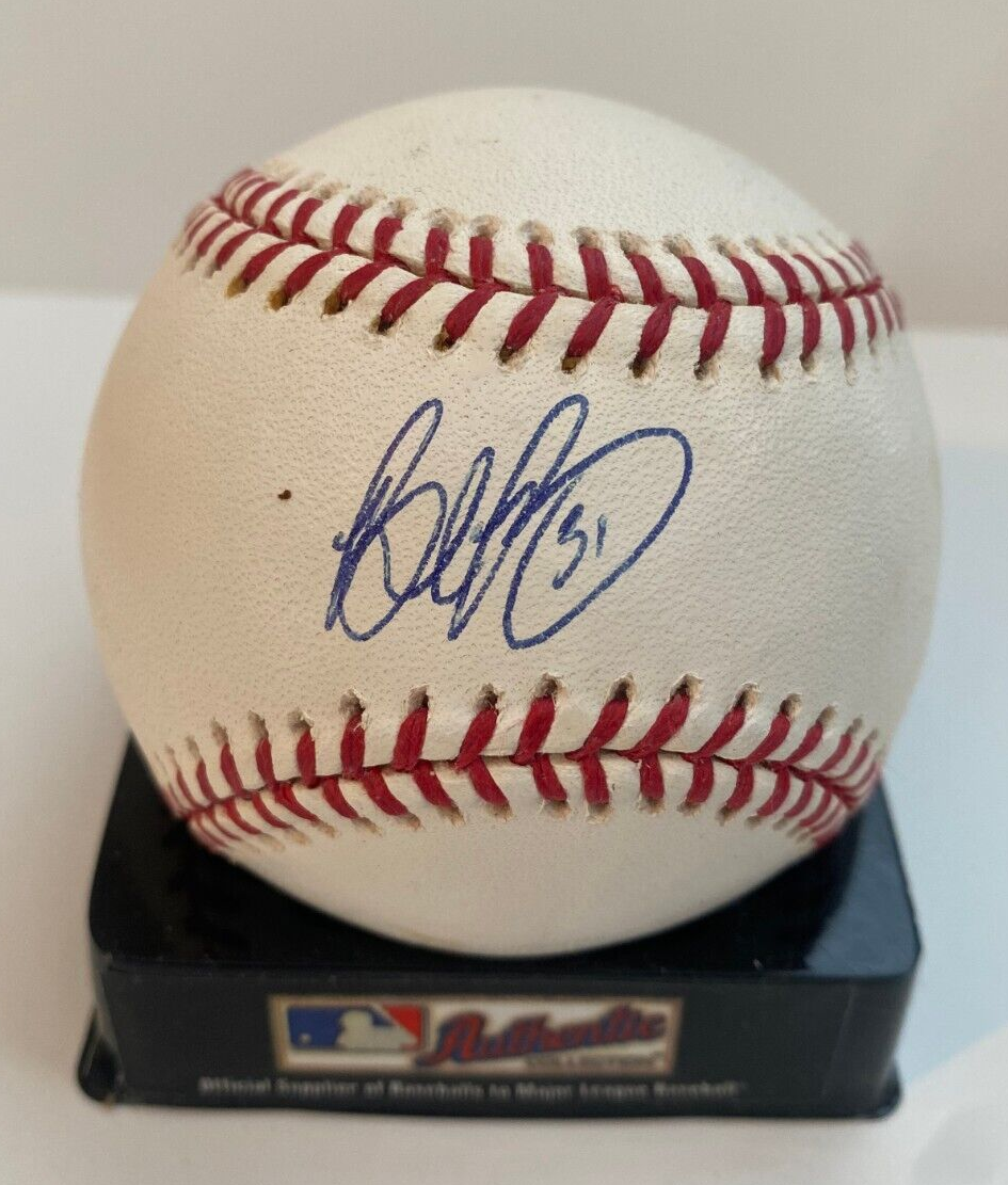 BRAD PENNY FLORIDA MARLINS SIGNED AUTOGRAPHED M.L. BASEBALL W/COA W/CUBE