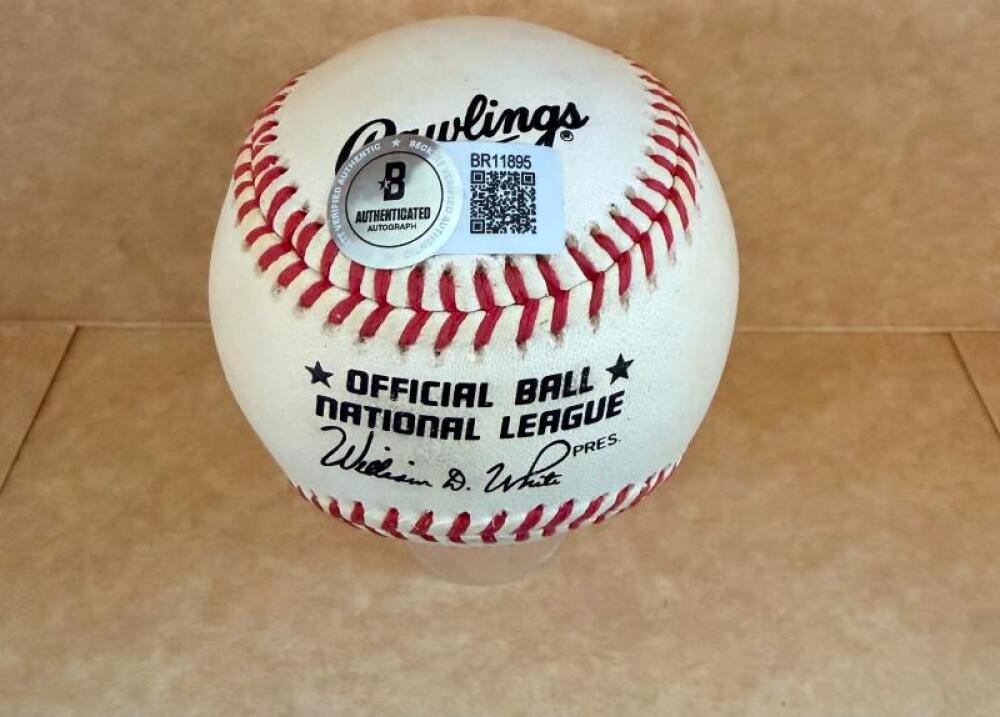 FERGIE JENKINS HOF 7/21/91   SIGNED AUTOGRAPHED N.L. BASEBALL BECKETT AUTH