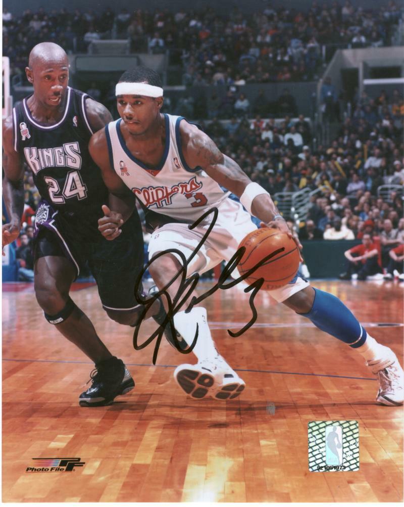 QUENTIN RICHARDSON LOS ANGELES CLIPPERS DRIBBLING   SIGNED AUTOGRAPHED 8X10 PHOT