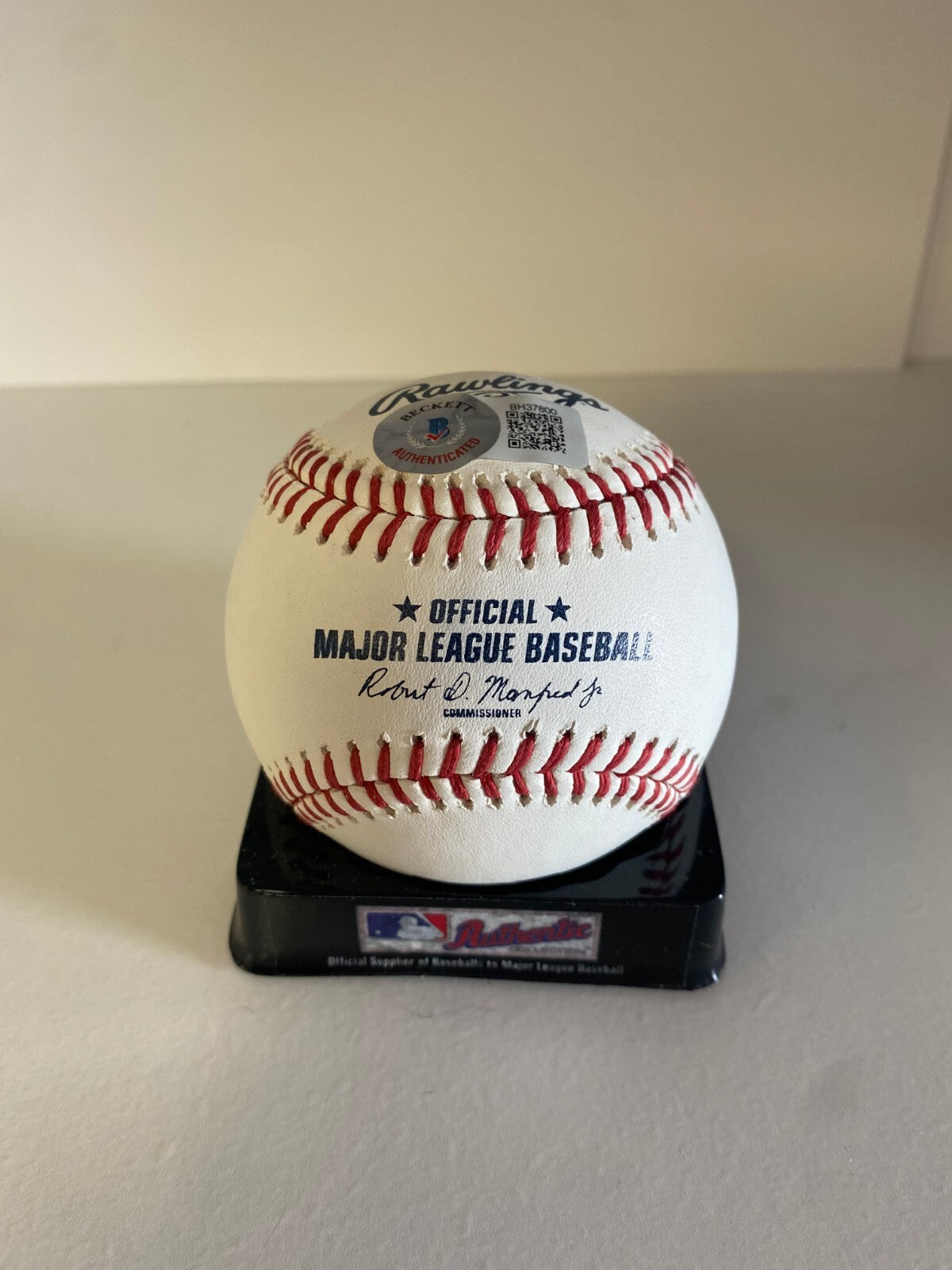 J.P. FRANCE HOUSTON ASTROS SIGNED AUTOGRAPHED M.L. BASEBALL BECKETT