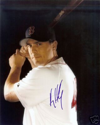 KEN HUCKABY   BOSTON RED SOX   SIGNED 8X10 PHOTO