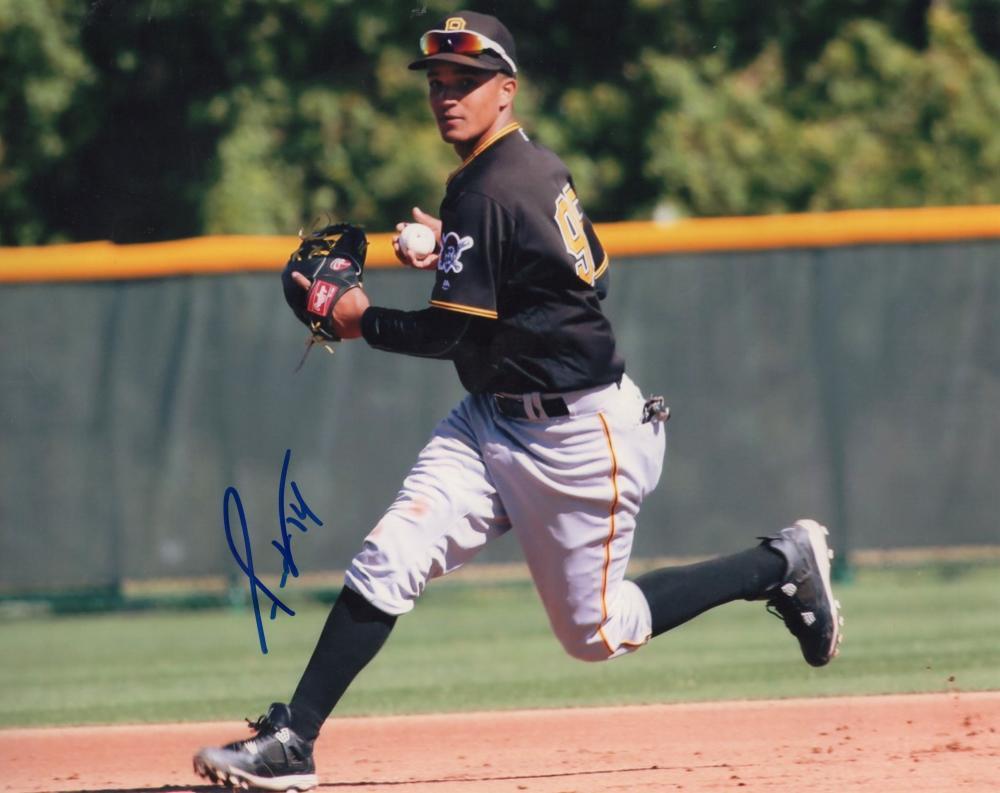 ADRIAN VALERIO PITTSBURGH PIRATES SIGNED AUTOGRAPHED 8X10 PHOTO W/COA