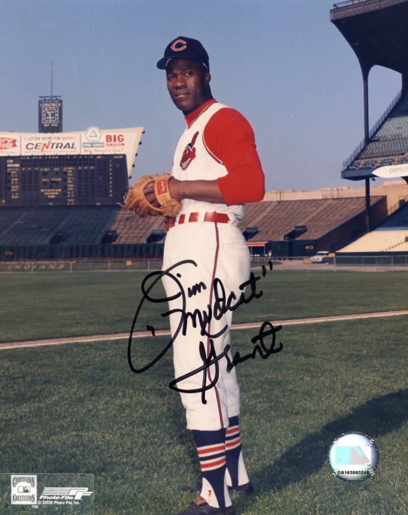 JIM "MUDCAT" GRANT CLEVELAND INDIANS SIGNED AUTOGRAPHED 8x10 W/COA