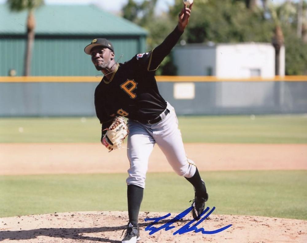 TAYLOR HEARN PITTSBURGH PIRATES ACTION SIGNED AUTOGRAPHED 8X10 PHOTO W/COA