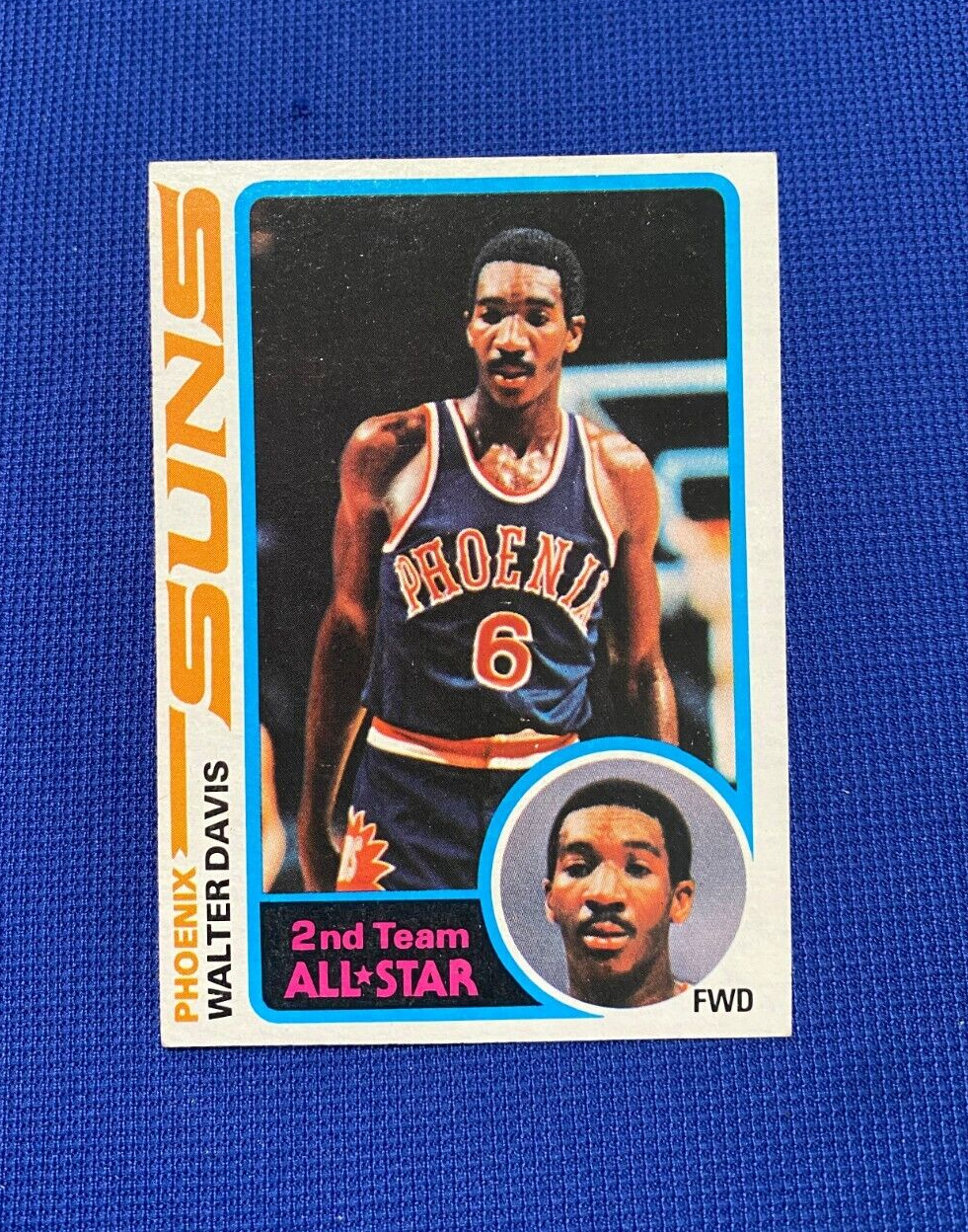 1978 TOPPS WALTER DAVIS PHOENIX SUNS 2ND TEAM ALL STAR #10 CARD VINTAGE