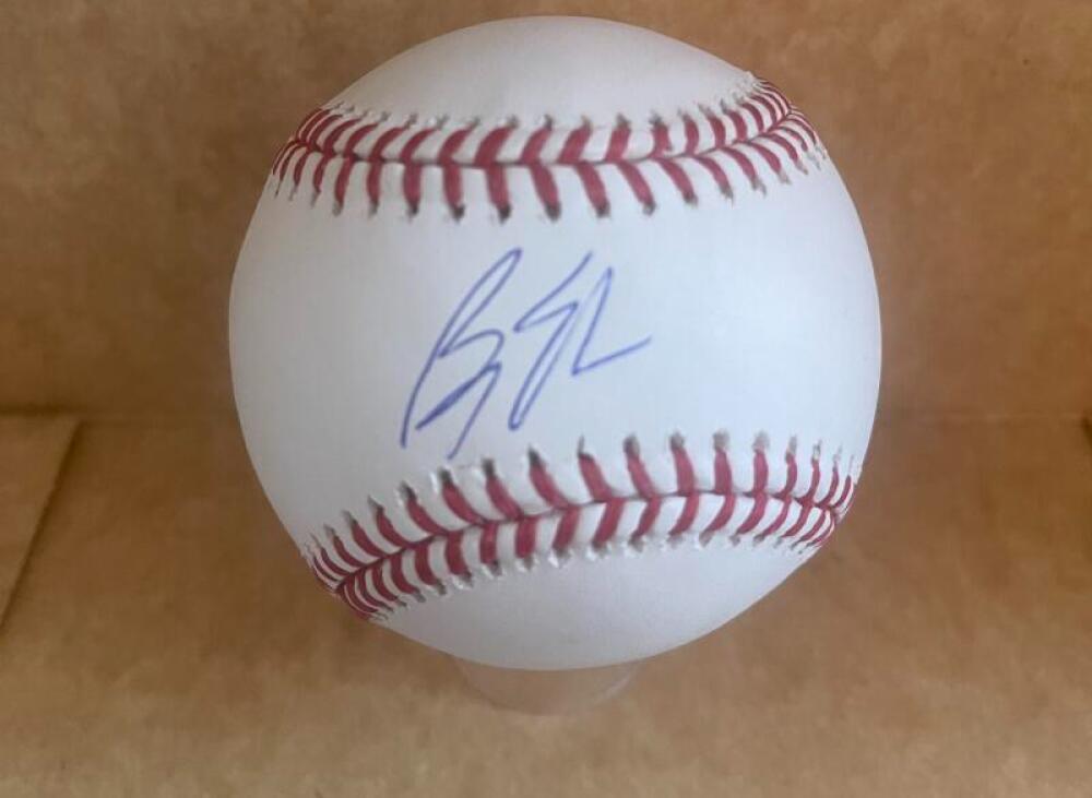 BRYCE ELDER BRAVES SIGNED AUTOGRAPHED M.L. BASEBALL TRI STAR 