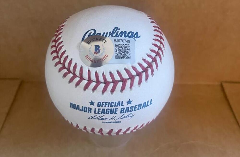 LLOYD MCCLENDON PIRATES/TIGERS SIGNED AUTO M.L. BASEBALL BECKETT AUTH