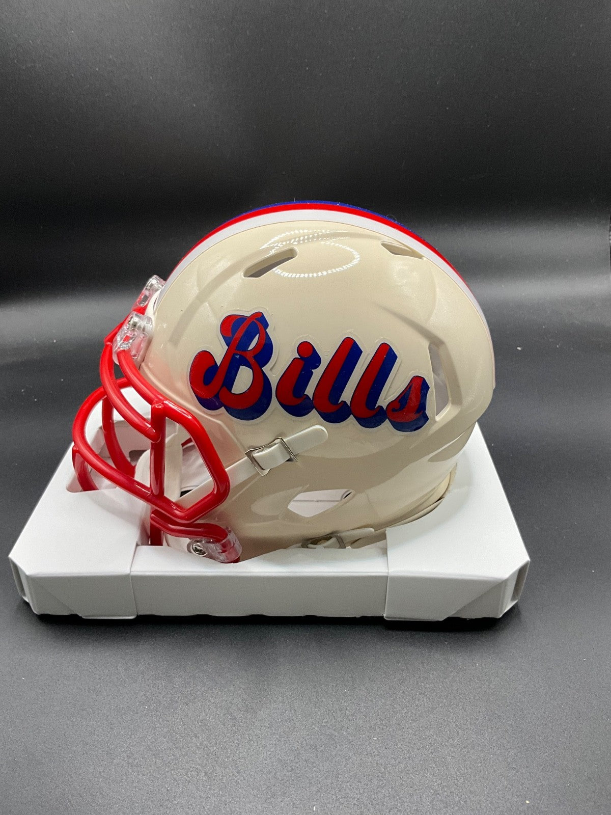 London Fletcher signed Buffalo Bills Riddell Retro Mini Helmet Beckett Auto
