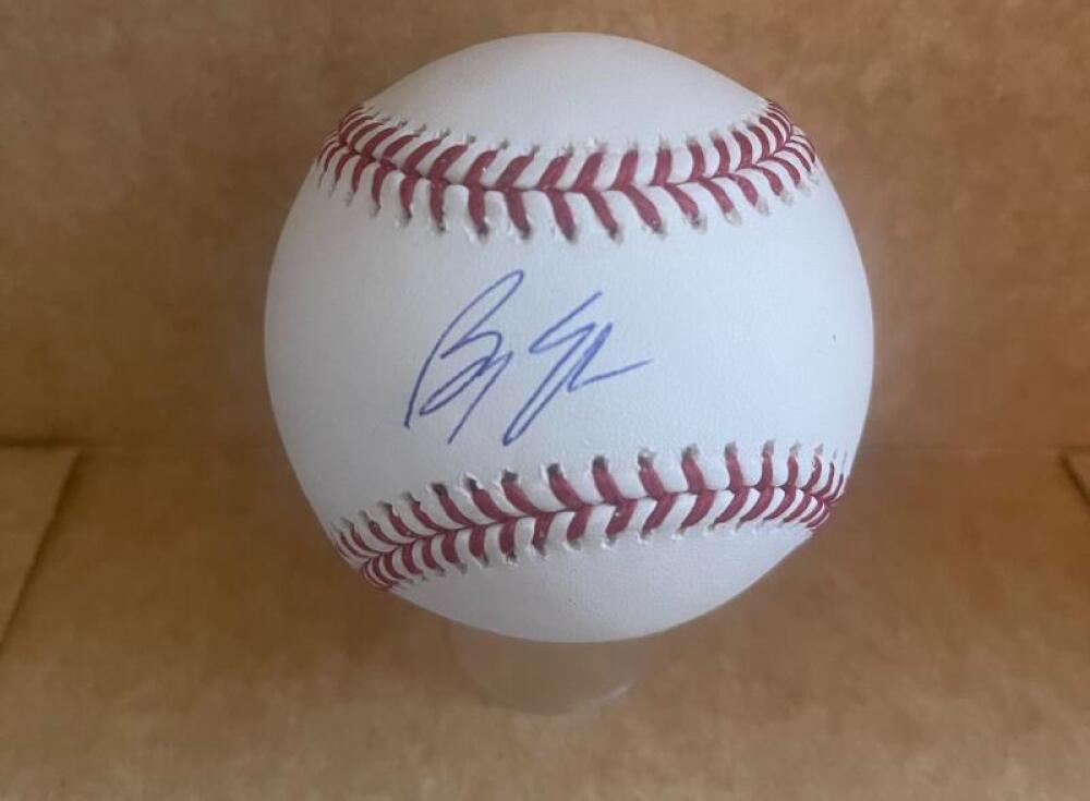BRYCE ELDER BRAVES SIGNED AUTOGRAPHED M.L. BASEBALL TRI STAR 