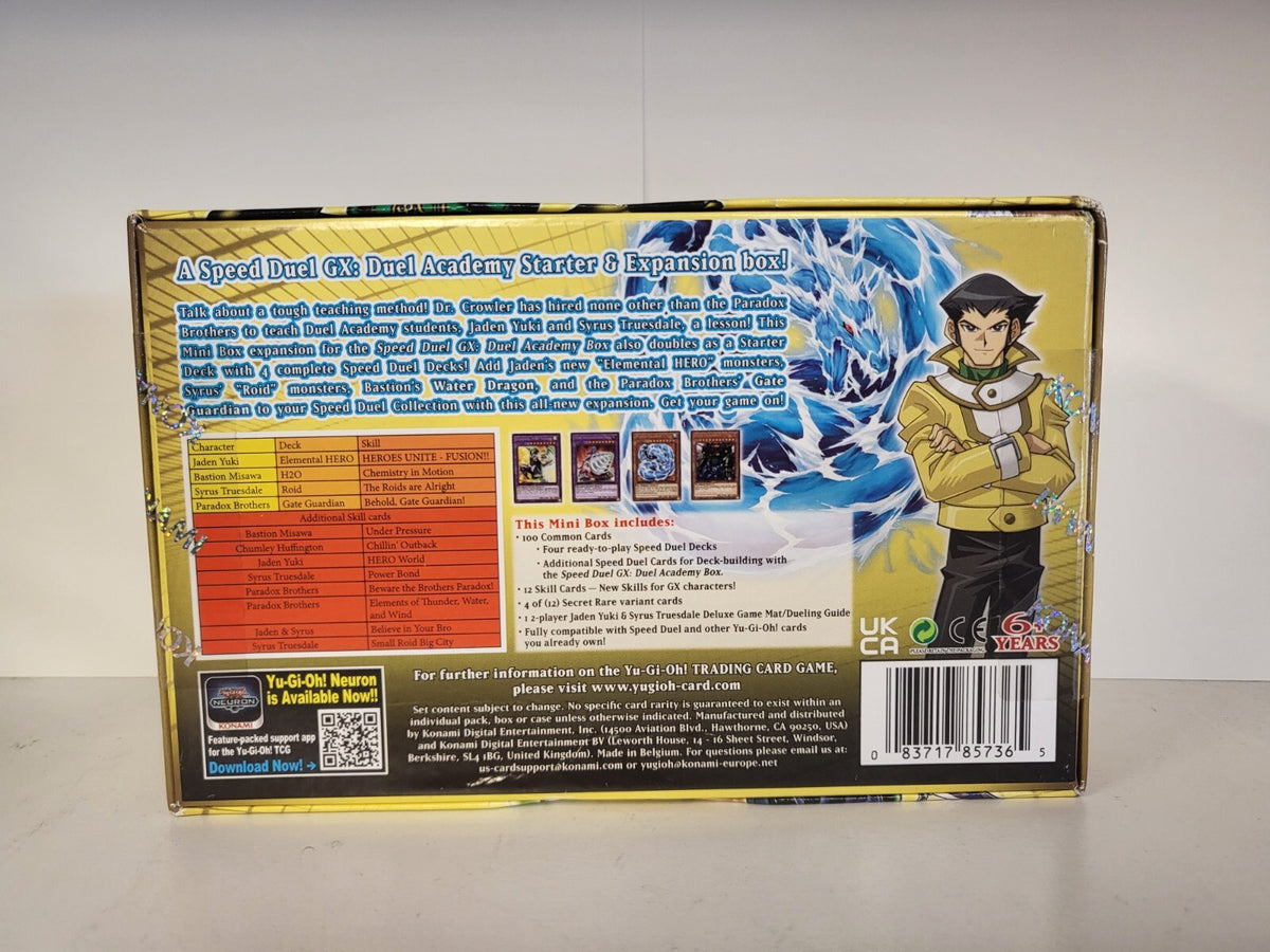 2020 YUGIOH SPEED DUEL MIDTERM PARADOX STARTER & EXPANSION BOX SEALED
