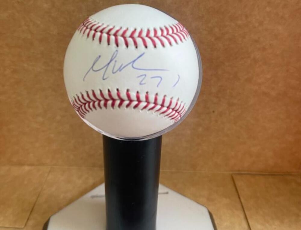 MARK VIENTOS METS SIGNED AUTOGRAPHED M.L. BASEBALL BECKETT AUTH