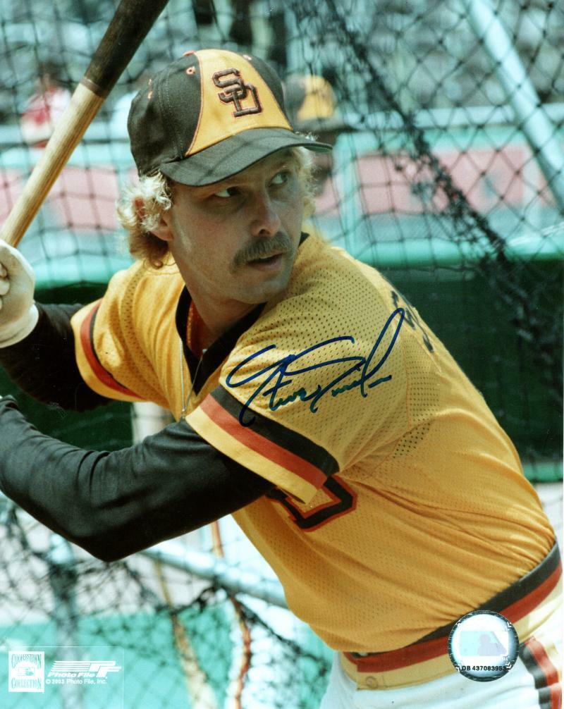 STEVE SWISHER SAN DIEGO PADRES SIGNED AUTOGRAPHED  8X10 PHOTO W/COA
