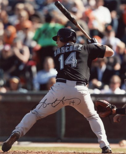 GABY SANCHEZ FLORIDA MARLINS SIGNED 8X10 PHOTO W/COA
