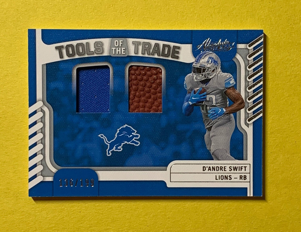 2022 PANINI ABSOLUTE D'ANDRE SWIFT TOOLS OF THE TRADE /199 #TTD-22 LIONS