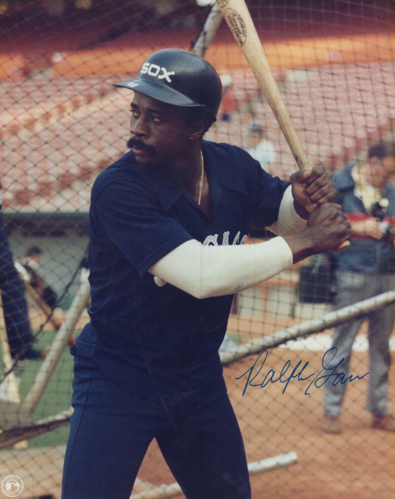RALPH GARR CHICAGO WHITE SOX SIGNED AUTOGRAPHED 8X10 PHOTO W/ COA