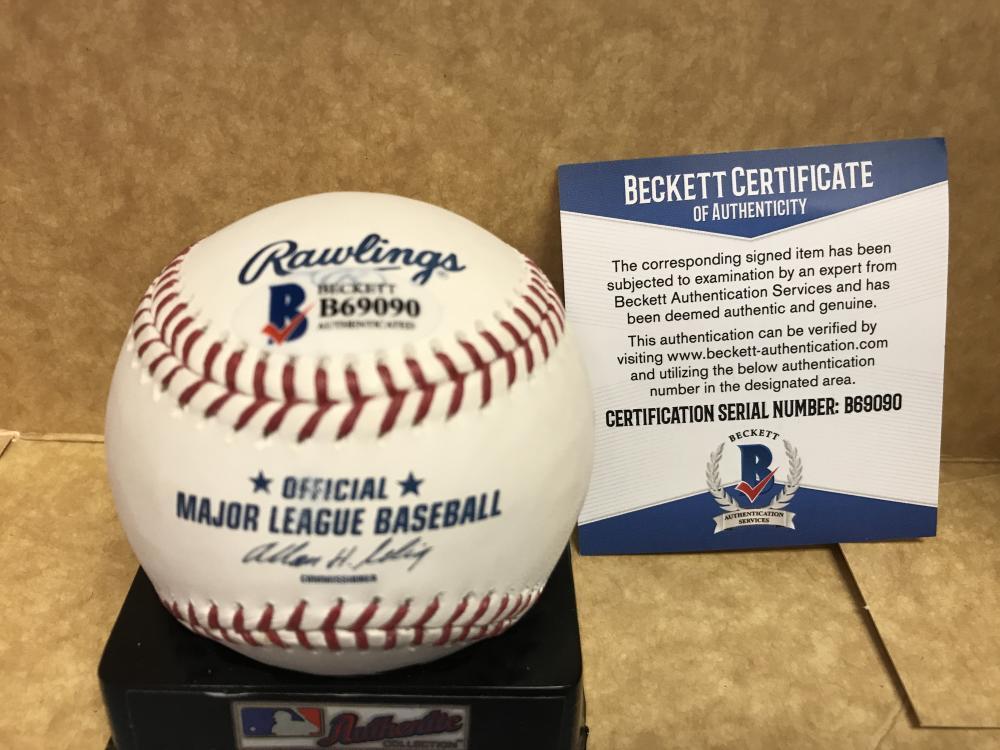 MIGUEL SANO MINNESOTA TWINS SIGNED M.L. BASEBALL  BECKETT AUTH. B69090