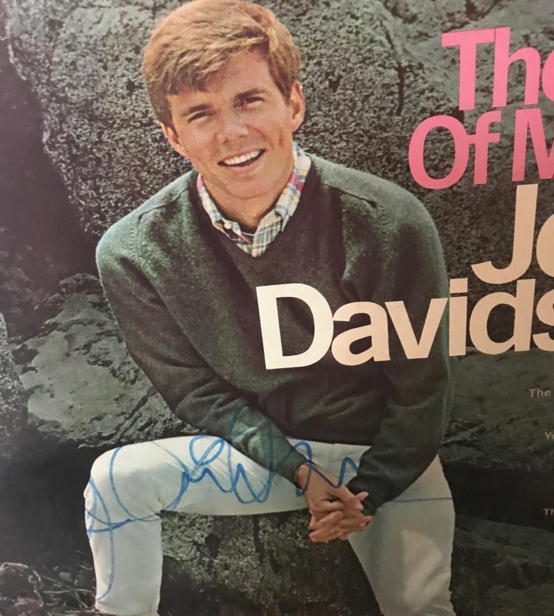 JOHN  DAVIDSON  THE TIME OF MY LIFE  SIGNED 1997  VINYL RECORD ALBUM W/COA