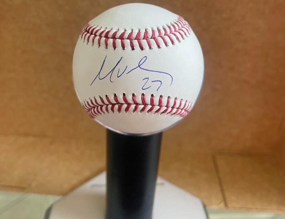 MARK VIENTOS METS SIGNED AUTOGRAPHED M.L. BASEBALL BECKETT AUTH