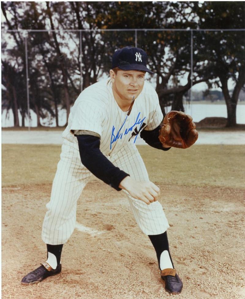 BOB TURLEY  NEW YORK YANKEES  SIGNED AUTOGRAPHED 8X10 PHOTO W/COA