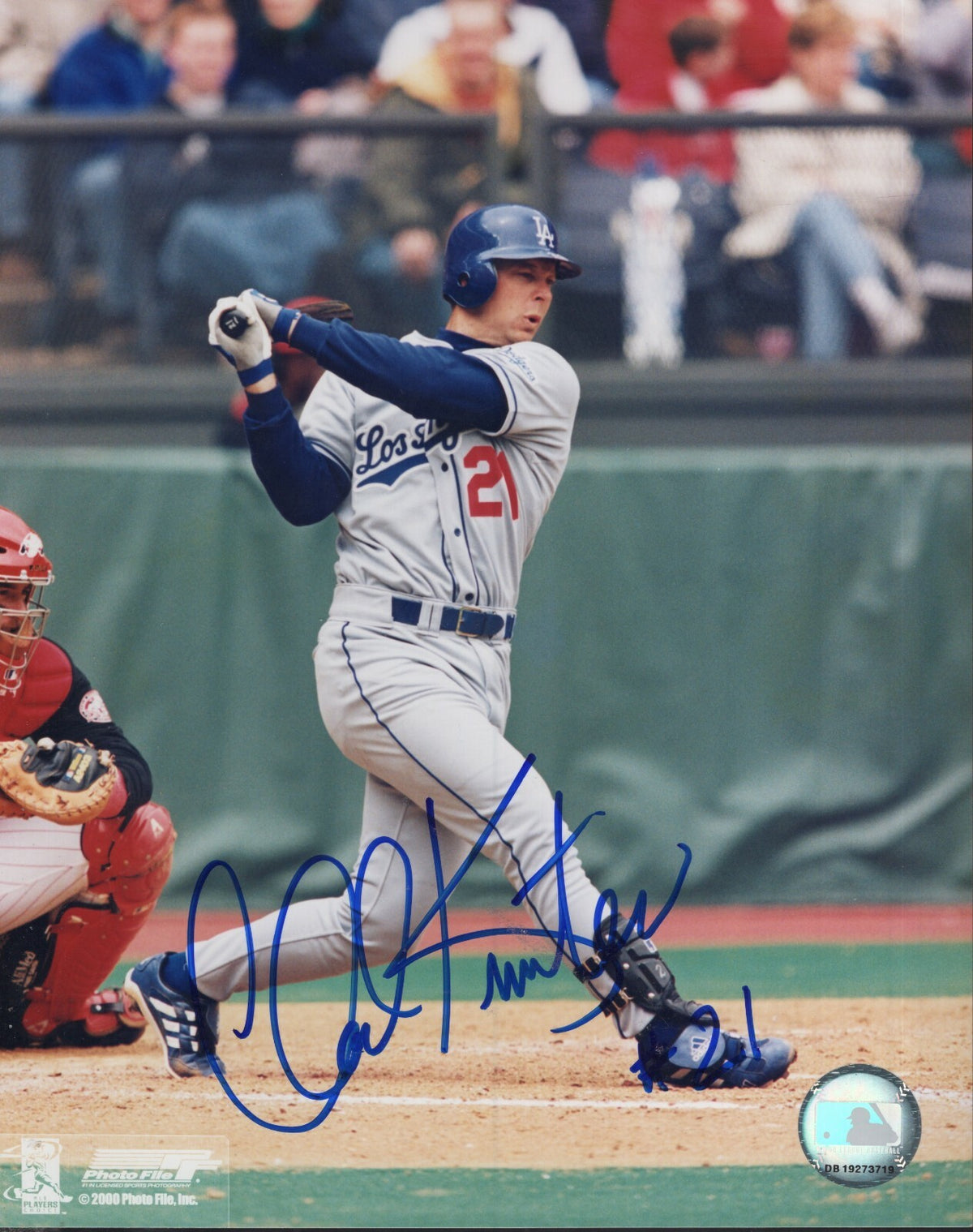 CHAD KREUTER LOS ANGELES DODGERS SIGNED AUTOGRAPHED 8X10 PHOTO W/ COA