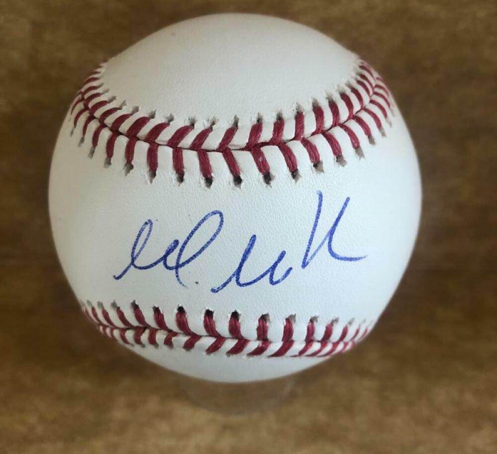 MARC MULDER OAKLAND A'S/ST. LOUIS CARDINALS SIGNED M.L. BASEBALL PSA AI42020