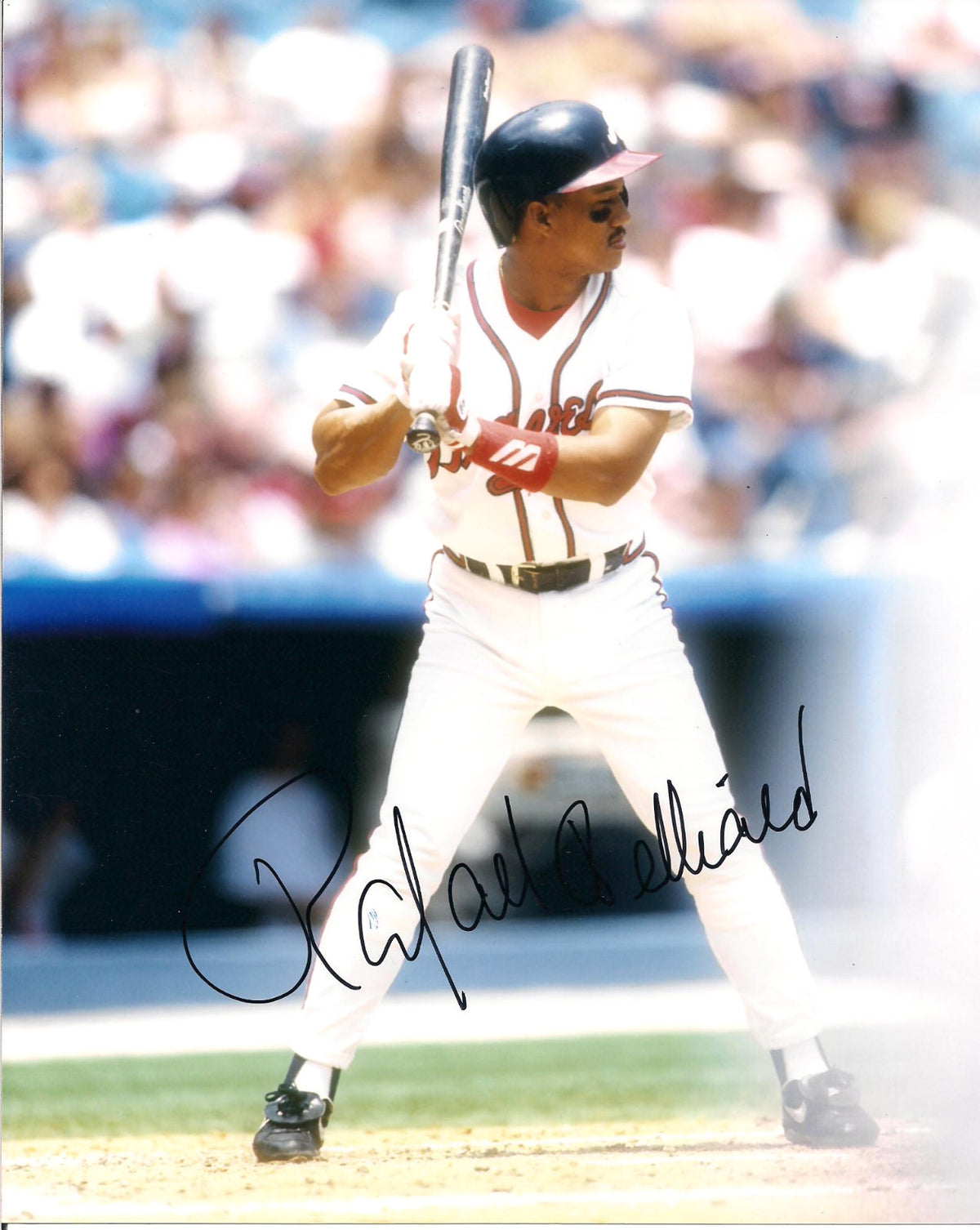 RAFAEL BELLIARD ATLANTA BRAVES AUTOGRAPHED SIGNED 8X10 PHOTO W/COA