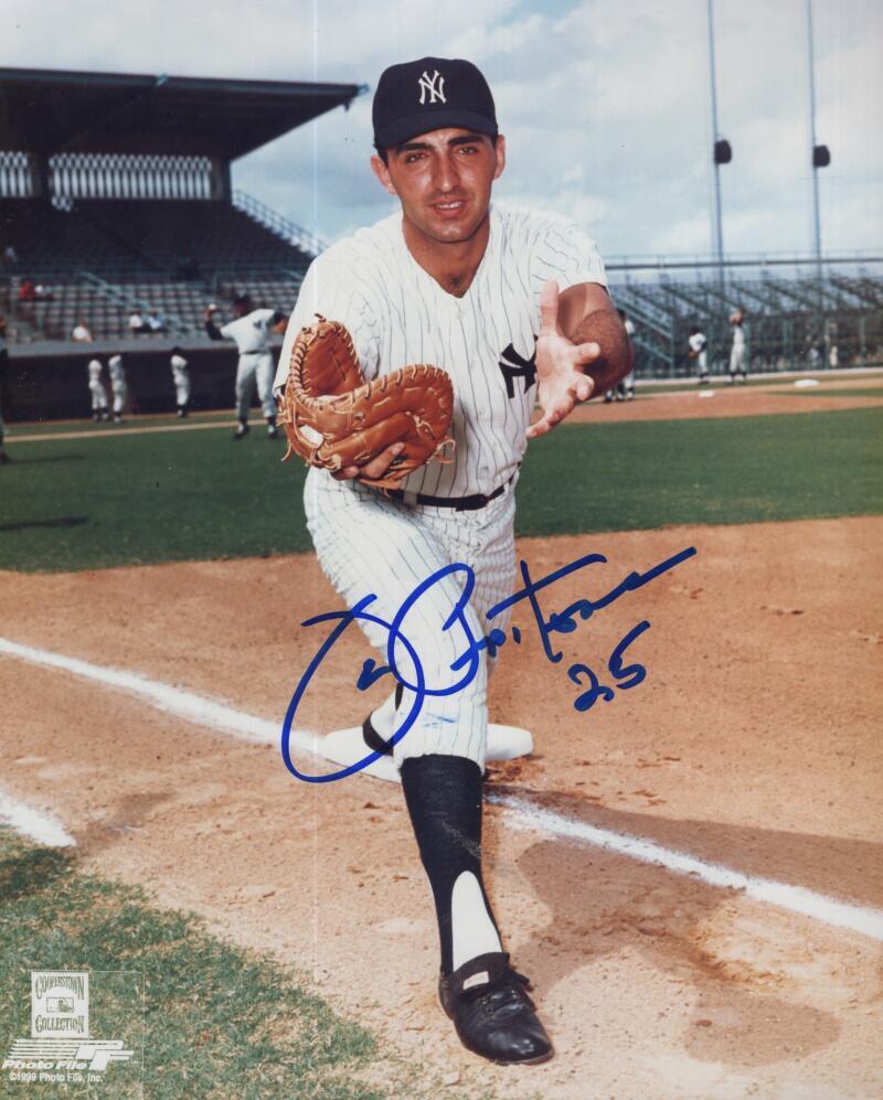 JOE PEPITONE  YANKEES SIGNED AUTOGRAPHED 8X10 PHOTO W/ COA