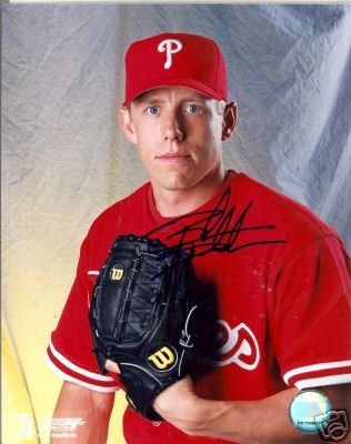 BRANDON DUCKWORTH PHILADELPHIA PHILLIES SIGNED 8X10