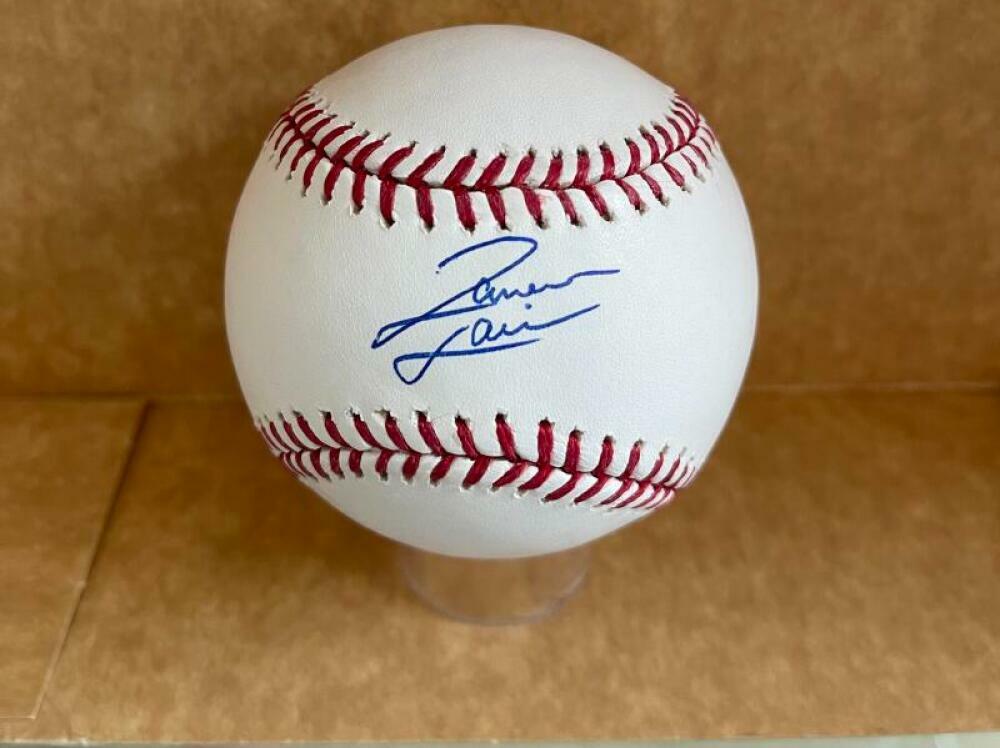 JAMESON TAILLON NEW YORK YANKEES SIGNED AUTOGRAPHED M.L. BASEBALL BAS BA26081