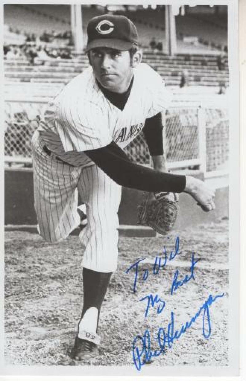 PHIL HENNIGAN CLEVELAND INDIANS SIGNED AUTOGRAPHED 3X5 POSTCARD W/ COA