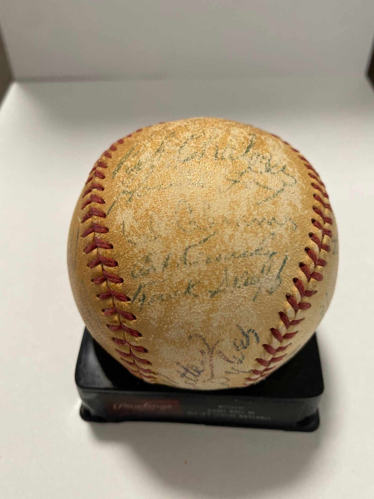 1954 BALTIMORE ORIOLES 1ST YEAR TEAM SIGNED AUTOGRAPHED BASEBALL BECKETT LOA