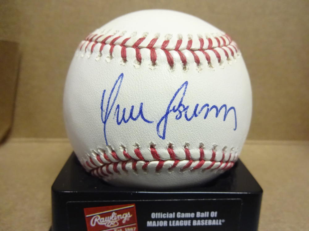 YUNEL ESCOBAR ANGELS/BRAVES/NATIONALS SIGNED M.L. BASEBALL W/COA