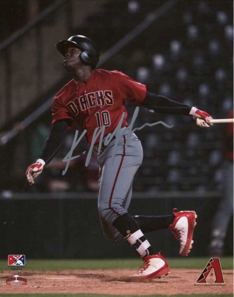 KRISTIAN ROBINSON ARIZONA DIAMONDBACKS ACTION  SIGNED  8X10  PHOTO W/ COA