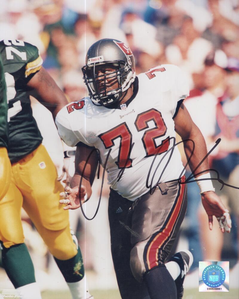 CHIDI AHANOTU BUCS SIGNED AUTOGRAPHED  8X10 PHOTO W/COA