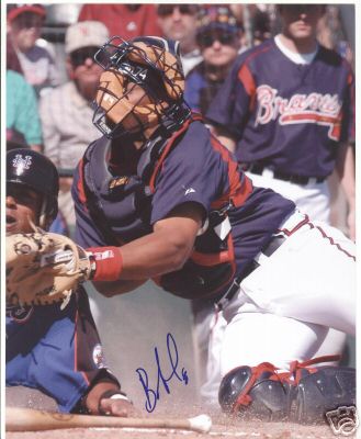 BRYAN PENA ATLANTA BRAVES SIGNED 8X10 PHOTO W/COA