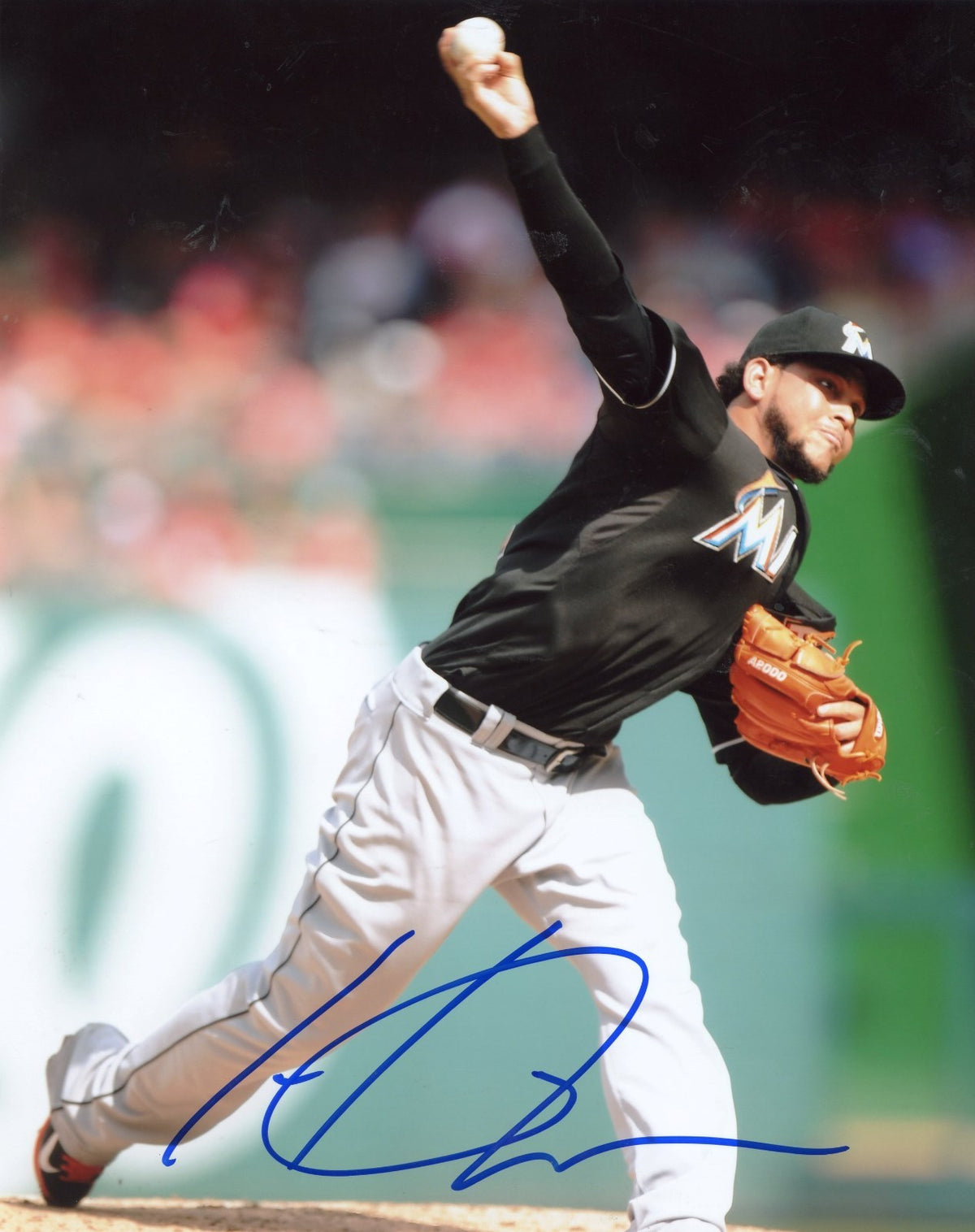 HENDERSON  ALVAREZ    MIAMI  MARLINS      AUTOGRAPHED  SIGNED  8X10  PHOTO