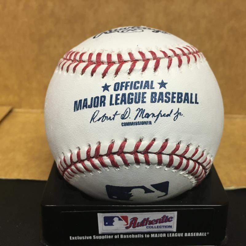 CONNER SADZECK TEXAS RANGERS M.L. SIGNED BASEBALL W/COA