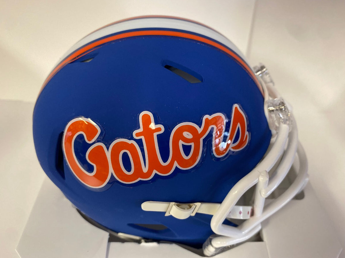 NCAA FOOTBALL FLORIDA GATORS TEAM LOGO MINI HELMET UNSIGNED