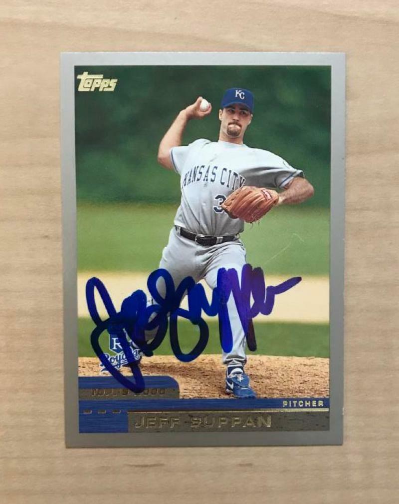 JEFF SUPPAN KANSAS CITY ROYALS SIGNED AUTOGRAPHED 2000 TOPPS CARD #383 W/COA