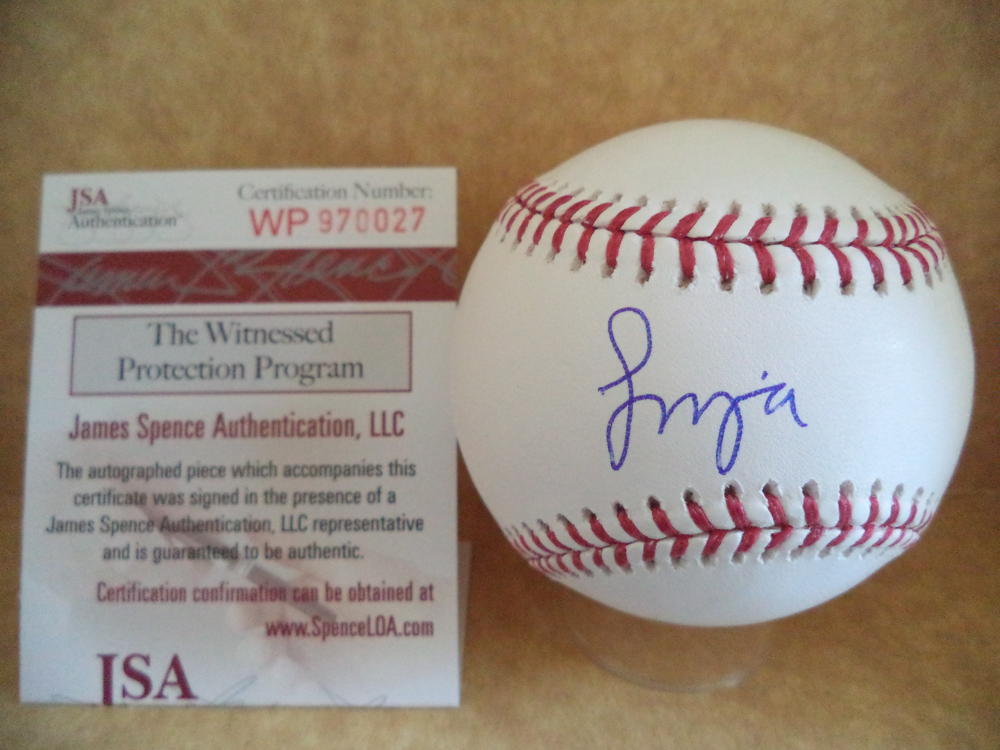 FRANCISCO MEJIA CLEVELAND INDIANS SIGNED AUTO M.L. BASEBALL JSA WP970027