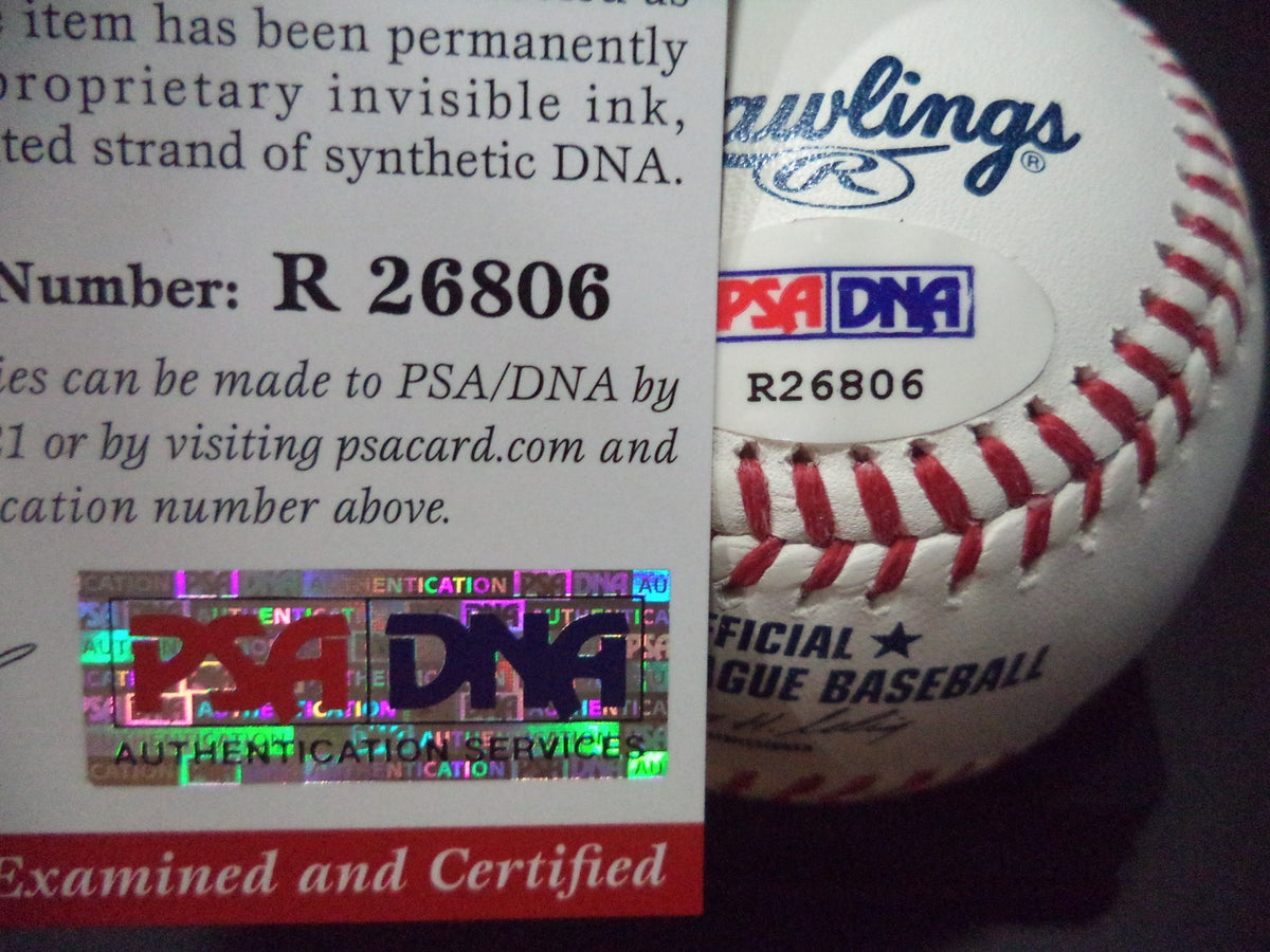 DANIEL CARBONELL GIANTS SIGNED M.L. BASEBALL "ROOKIE GRAPH"  PSA/DNA COA #R26806